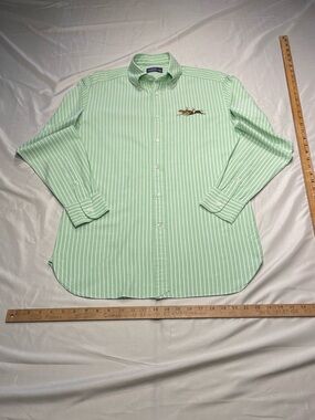 Ralph Lauren Purple Label size 15.5 OCBD made in Italy (Equestrian Embroidery)